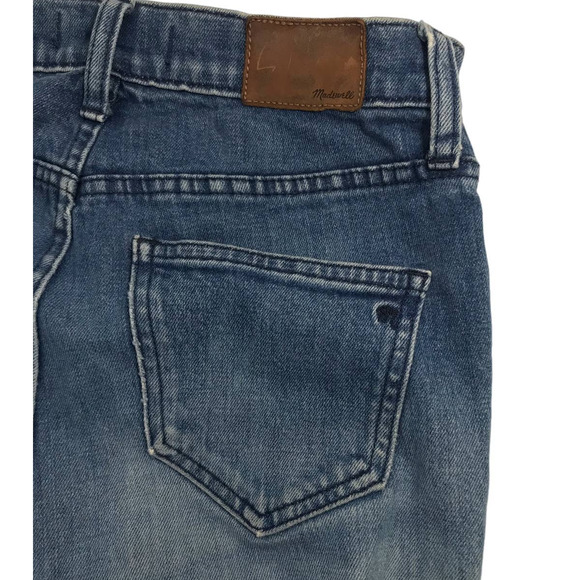 Madewell Light Wash Distressed Flea Market Flare Jeans Size 25 - Picture 11 of 11
